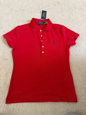 Polo by Ralph Lauren Red Polo Shirt with Blue Pony